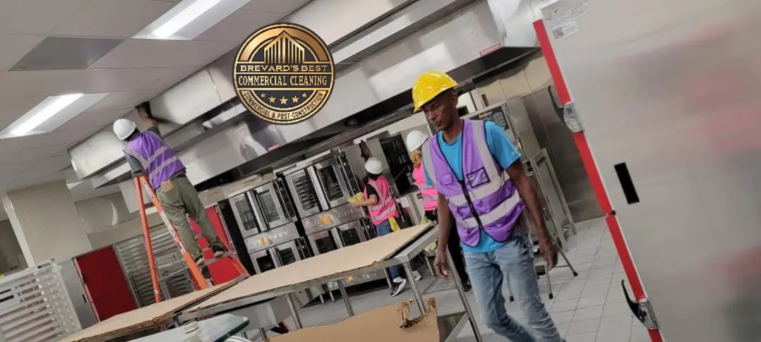 Post-construction commercial kitchen cleaning